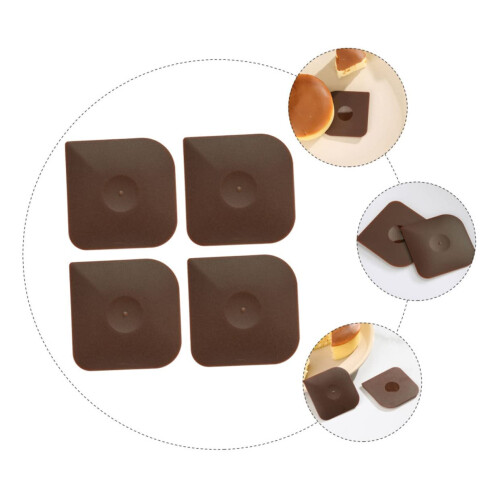 Kitchen Scraper Set 4pcs Multiuse Plastic Pot and Pan Cleaners with Ergonomic Grip and Surface Safe Edge 2