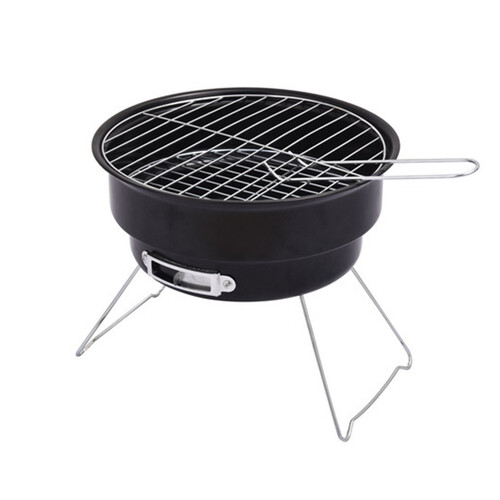 Stainless Steel Bbq Portable Grill Black Rust-Proof Easy Clean
