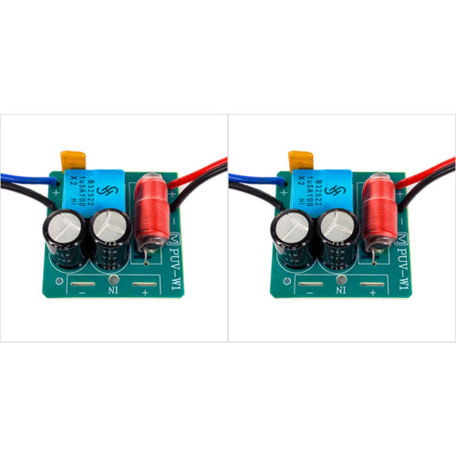 2X 60W 2 Way Audio Speaker Frequency Divider Treble Bass TWS 2 Unit Crossover Accessory