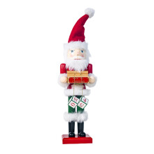 Bronntanas Féile Inbhailithe, Maisiúcháin Cnóbhriste Santa Claus, Ciúbanna Féilire Comhaireamh Síos, Figiúirí Cnóbhriste Adhmaid le
