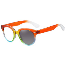 Photochromic Full Lens Reading Glasses 2.0x Magnification Retro Rainbow Design UV Protection Lightweight