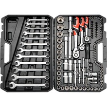 Werkzeugsatz 111 Teile - YATO - YT-38831 - 1/4''/3/8''/1/2'' - AS-Drive-System - S2-Stahl
