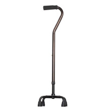 Adjustable Walking Cane for Elderly with Stable FourLeg Base, Ergonomic Foam Grip, Foldable Aluminum Design
