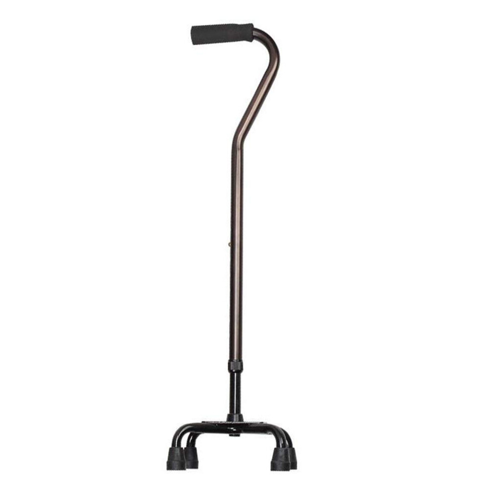Adjustable Walking Cane for Elderly with Stable FourLeg Base, Ergonomic Foam Grip, Foldable Aluminum Design
