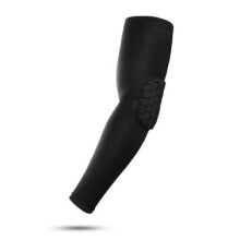 Compression Elbow Sleeve with Honeycomb Pad Impact Absorption Guard for Basketball Volleyball Cycling