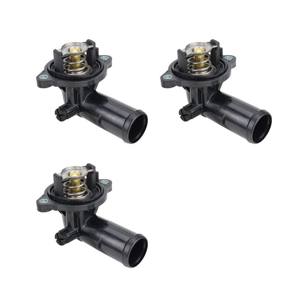 3X Car Engine Coolant Thermostat Housing For Ghibli 2014-2021 330424 323056 Light 4711154042360