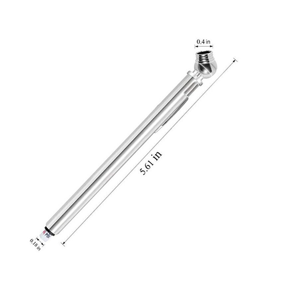 30Pcs Metal Pencil Tire Pressure Gauge 5-50 Psi Universal For Car Motorcycle Bicycle 4711154020320