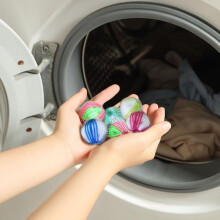 6PCS Laundry Hair Removal Ball Set, Reusable Pet Hair and Lint Remover for Washer and Dryer, Gentle Fabric Protection