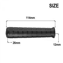 2 Stück Schubkarrengriffe, rutschfest, Innendurchmesser 30 mm, 32 mm, 20 mm, 16 mm, 12 mm, runde Rohre, Ersatzgriffe, Kunststoff