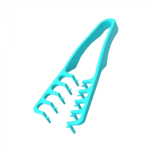 Peine voluminizador de calidad profesional con control de estática, construcción ABS, diseño de dientes multifuncionales, color azul.
