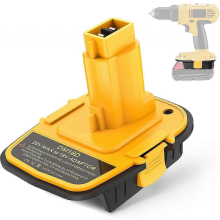 DM18D Akku-Adapter mit USB-Anschluss für Dewalt 18V Werkzeuge, kompatibel mit Dewalt 20V Li-Ion Akkus und Milwaukee 18V Li-Ion Akkus.