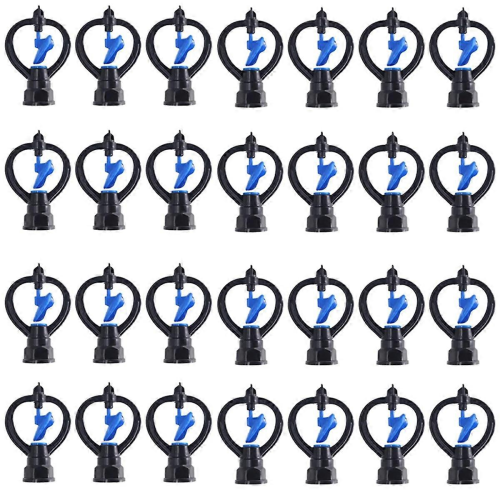 50PCS Butterfly Sprinkler Automatic External Wire Impeller Nozzle 360 Degree Automatic Rotation Spr
