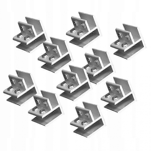 10pcs 90 Degree Glass Corner Clamp Handrail Balustrade Clamp Bracket 2025