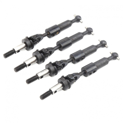 4 piezas de eje de transmisión universal CVD ajustable de acero RC para HSP 94123/94103