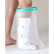 Extra Large Waterproof Leg Cast Cover for Adults XL, Reusable Full Leg Shower Protector for Big Men