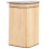 Beliani Laundry Basket BADULLA Bamboo Light Brown 57 L 6