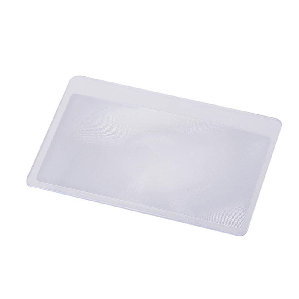 10pcs Pocket Magnifier Bookmark 3X Clear Magnification Ultra Slim Wallet Size Reading Lens