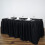 Banquet table skirt black polyester 14 ft x 29 in 1