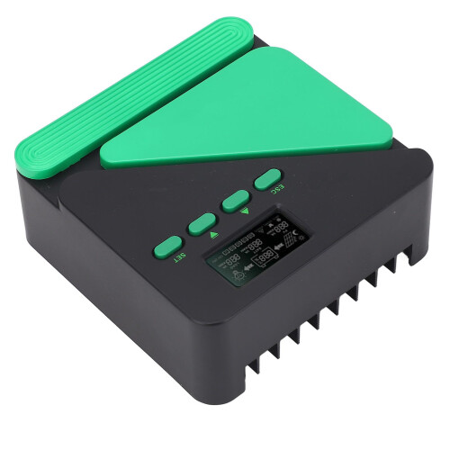 10A Solar Charge Controller LCD Display for Gel and Lithium Batteries, Reliable Durable Power Connector 2