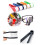 Eyeglass Cleaner Set 5 Pack Microfiber Glasses Cleaning Tool with Soft Brush Tips Multicolor Clip Design 3