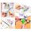 Eyeglass Cleaner Set 5 Pack Microfiber Glasses Cleaning Tool with Soft Brush Tips Multicolor Clip Design 4