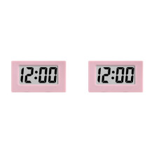 2X Clock Triangle LED Screen Lectronic Digital Alarm Screen Desktop Clock for Home Office Table Bedroom Decor