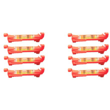 8Pcs String Level Hanging Bubble Levels for Leveling Surveying, Building Trades, Bricklaying, Etc. (Red)