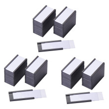 150Pcs Magnetic Label Holders with Magnetic Data Card Holders with Clear Plastic Protectors for Metal Shelf (1 x 2 Inch)