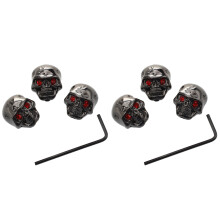 6Pz Chitarra Elettrica Testa Del Cranio Manopole di Controllo Del Volume --- Nero