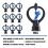 50PCS Butterfly Sprinkler Automatic External Wire Impeller Nozzle 360 Degree Automatic Rotation Spr 4