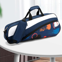 Waterproof Travel Backpack Sports Racket Bag for Tennis and Badminton, Front‑Opening Multi‑Compartment Design, Royal Blue 72x30x11CM
