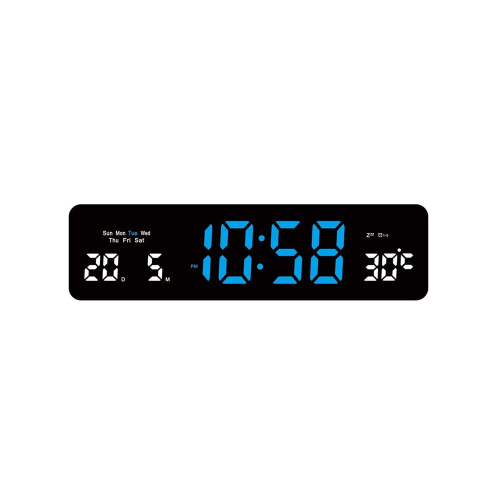 Led Electronic Clock Usb Powered Temp Week Dimmer Table Clock 12/24H Electronic Led Alarm Wall Clock 4711474066817
