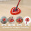 Mop Replace  for  Spin Mop Heads Replacements for  Easywring Red Microfiber Chenille Mop Pad 3PCS 1