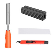 Golfschläger-Griff-Reparaturset mit Hakenmesser, Gummi-Schraubstockklemme, Klebestreifen und Klebebandabzieher für Golfschlägerreparaturen