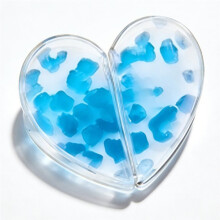 Heart-Shaped Magnetic Hair Clip, Sophisticated Design, Square Hair Clips Personalized Birthday Gift 6pcs