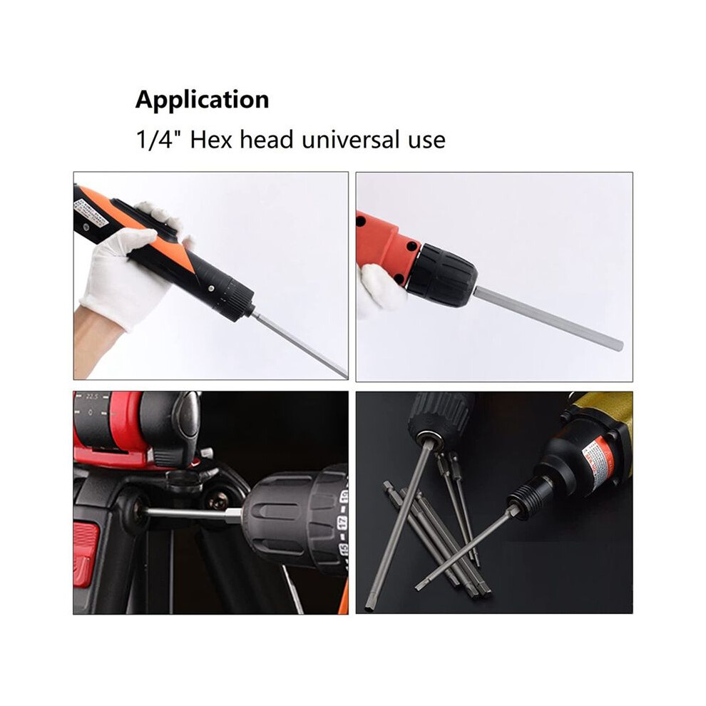 Photos - Bits / Sockets Bit Set Long, Magnetic Bit Set 40 Pcs 100mm, Torx Bit T8-T40, Hex Bit H2-H6, PH1 PH2, PZ2, Slotted Bit, 1/4inch Hexagon