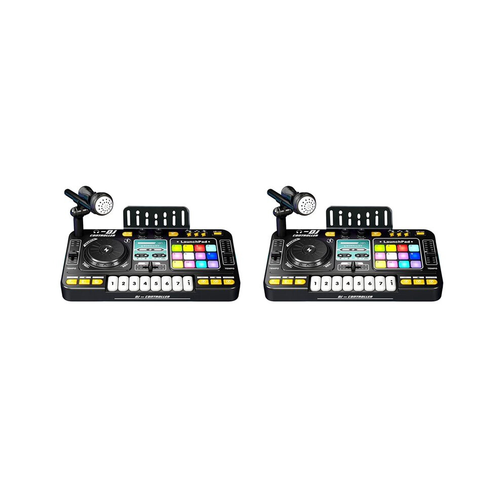 2X Children Simulation Multifunctional Dj Mixer Controller Electronic Organ Dj Player Music Entertainment Toy 6033107952112