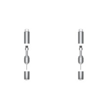 2X 2 in 1 SIM Card Tray Removal Tool Portable  Keychain Eject Pins Multi-Functional Earphone Cleaning Brush