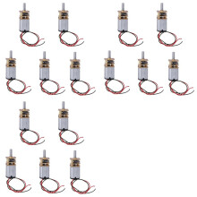15Pcs N20  Micro-Metal Gear Motor with Gearwheel  Motors 60RPM Slow Speed Full Metal Reducer Toy