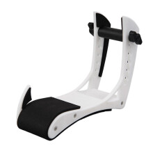 Ergonomic Electric Guitar Foot Rest White, Height‑Adjustable Leg Support with Anti‑Slip Base for Playing Comfort