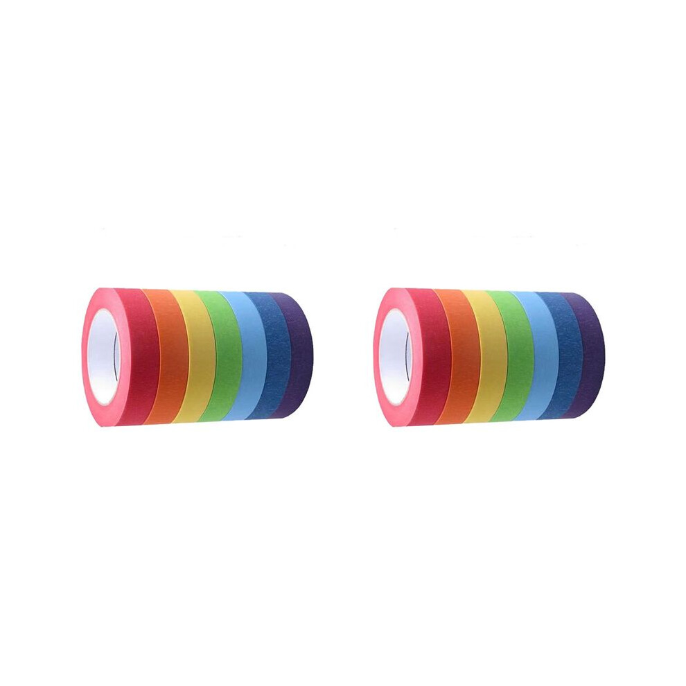14X Colo Masking Tape,Colo Painters Tape For Arts And Crafts,Drafting Tape,Colorful Tape,D Red/Orange/Yellow 4713283257516