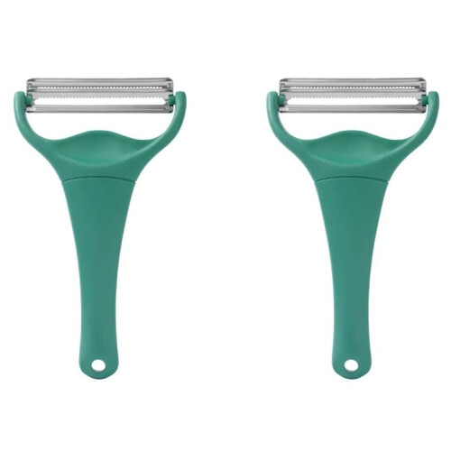 2X Multifunctional Double- Vegetable Cutter Cabbage Shredder Potato Peeler,Shaving Many with 2 Blades, Cabbage Max