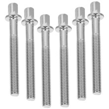 6pcs Bass Drum Tension Rods Set, Durable Square Head Hardware for Stable Drumhead Tuning