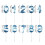 Multicolor3D Grote Nummer Verjaardagskaars Taarttopper 3