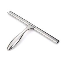 Stainless Steel Shower Squeegee with Weighted Handle for Streak Glass Doors Mirrors and Tiles