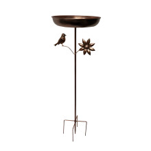 Attractive Metal Bird Feeder And Washing Zone For Backyard