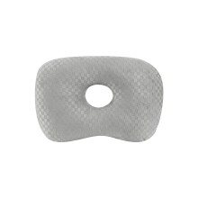 Organized Pillow For Side Positions To Reduce Ear-Light Grey