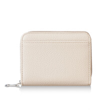 Slim Minimalists PU Zip Card Holder Wallet Case With-Khaki
