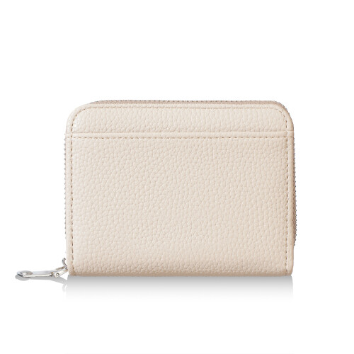 Slim Minimalists PU Zip Card Holder Wallet Case With-Khaki