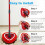 Mop Replace  for  Spin Mop Heads Replacements for  Easywring Red Microfiber Chenille Mop Pad 3PCS 9